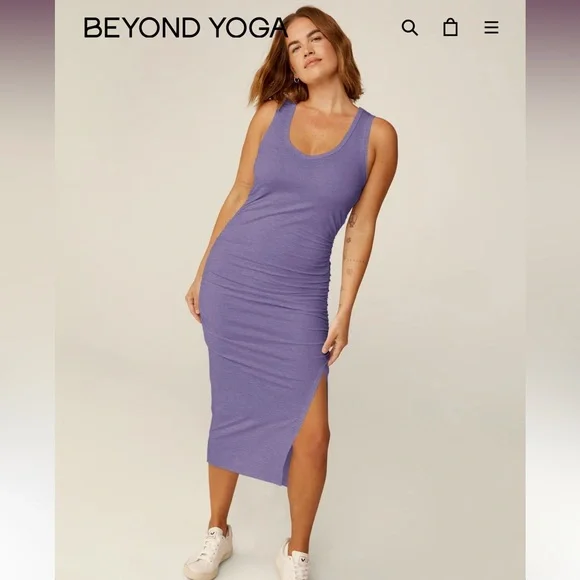 Beyond Yoga | Dresses | Beyond Yoga Fit The Mood Dress In Indigo | Poshmark
